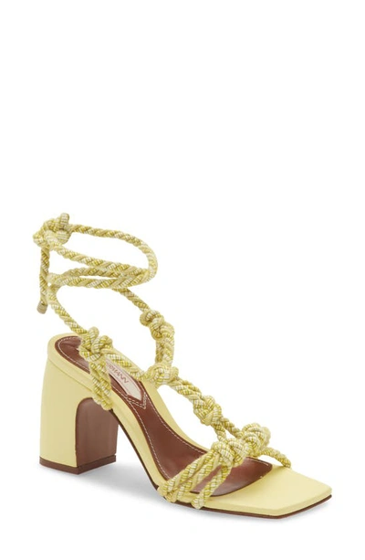 Shop Zimmermann Knotted Rope Sandal In Citron