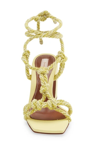 Shop Zimmermann Knotted Rope Sandal In Citron