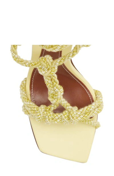 Shop Zimmermann Knotted Rope Sandal In Citron