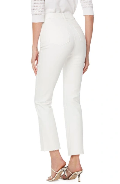 Nydj Cool Embrace® Raw Hem Ankle Slim Bootcut Jeans In Optic White
