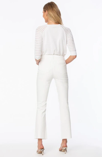 Nydj Cool Embrace® Raw Hem Ankle Slim Bootcut Jeans In Optic White