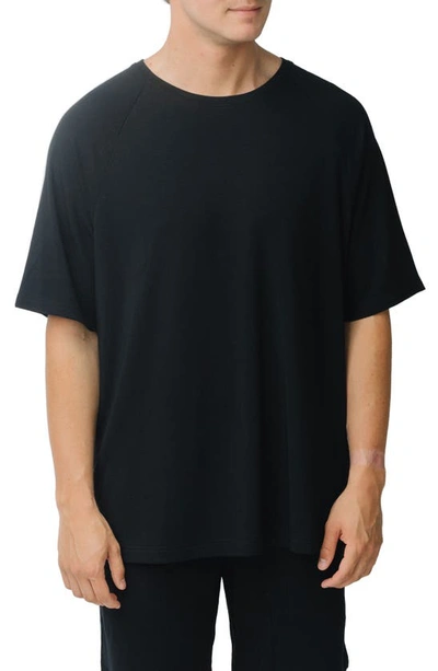 Shop Cozy Earth Ultrasoft Raglan T-shirt In Black
