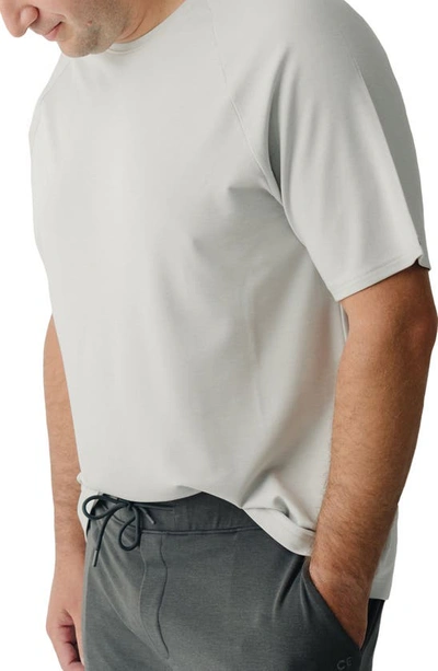 Cozy Earth Ultrasoft Raglan T-shirt In Light Grey