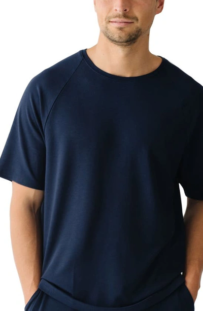 Shop Cozy Earth Ultrasoft Raglan T-shirt In Navy