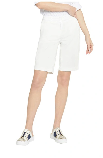 Nydj Bermuda Shorts In Optic White