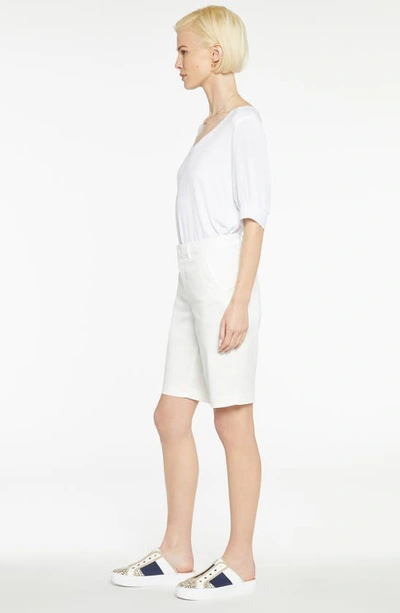 Nydj Bermuda Shorts In Optic White