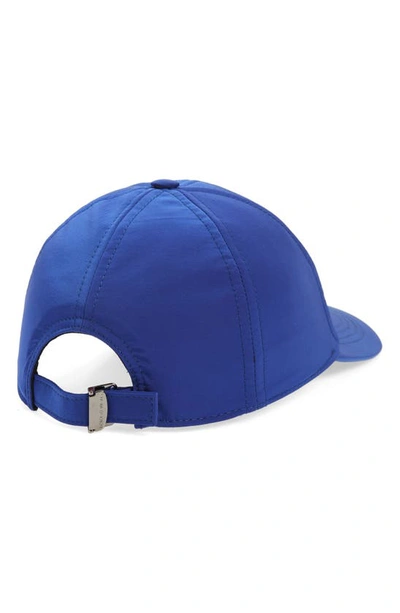 Shop Dolce & Gabbana Logo Plaque Baseball Cap In Bright Blu