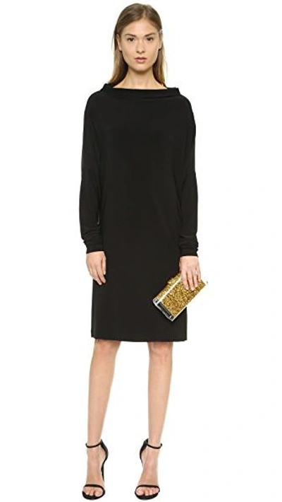 Shop Edie Parker Lara Solid Clutch In Gold Confetti