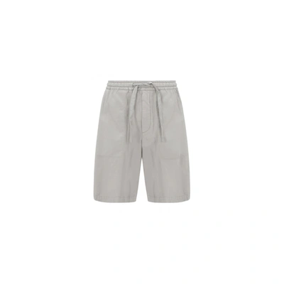 Shop Zegna Cotton Shorts In Gray