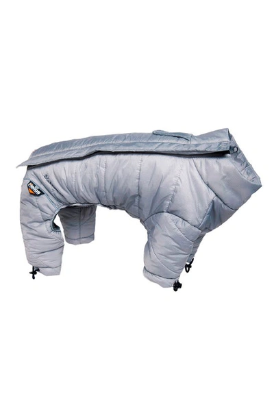 Shop Pet Life Helios Thunder Crackle Full Body Reflective Jacket In Grey
