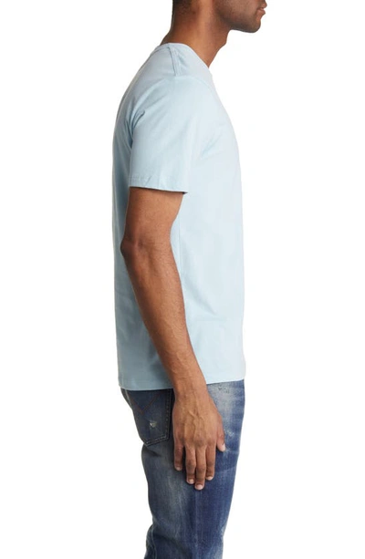 Shop Allsaints Brace Tonic Slim Fit Cotton T-shirt In Breeze Blue