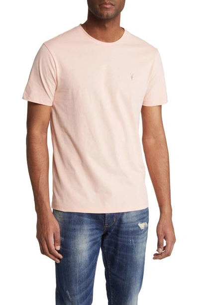 Shop Allsaints Brace Tonic Slim Fit Cotton T-shirt In Dahlia Pink