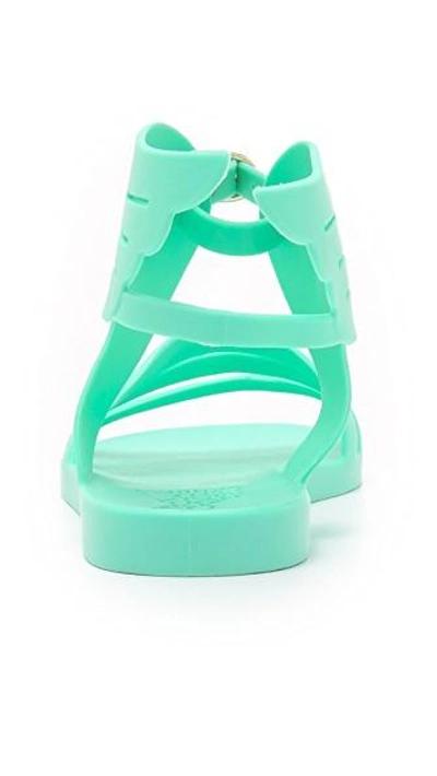 Shop Ancient Greek Sandals Ikaria Wing Jelly Sandals In Aqua