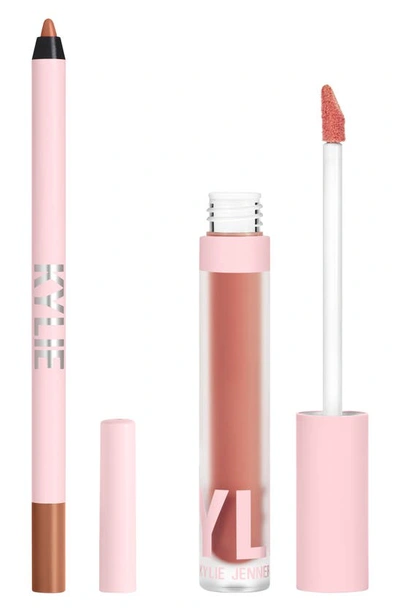 Kylie Skin Matte Lip Blush Kit In Can't Talk Rn