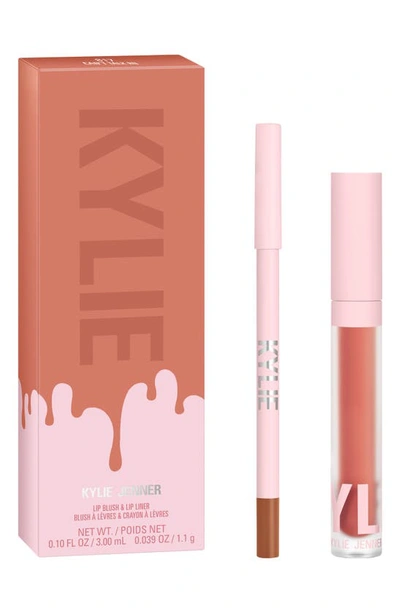 Shop Kylie Skin Matte Lip Blush Kit In Can't Talk Rn