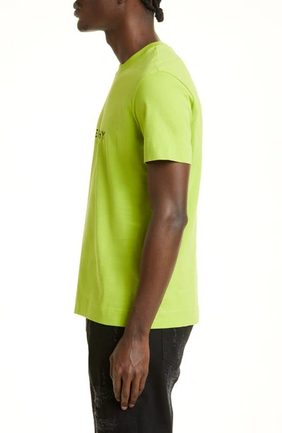 Shop Givenchy Slim Fit Logo T-shirt In Citrus Green