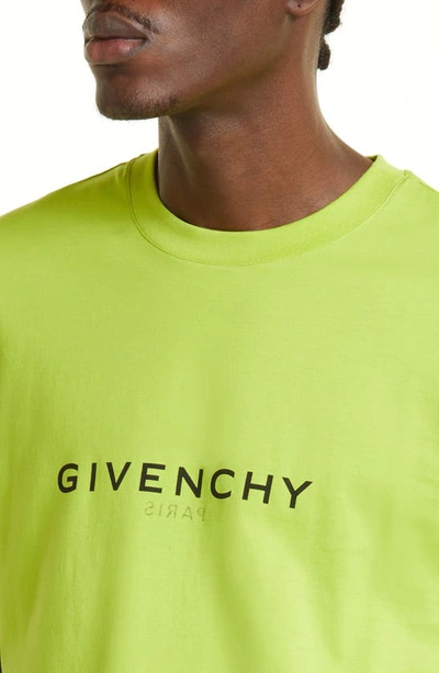 Shop Givenchy Slim Fit Logo T-shirt In Citrus Green