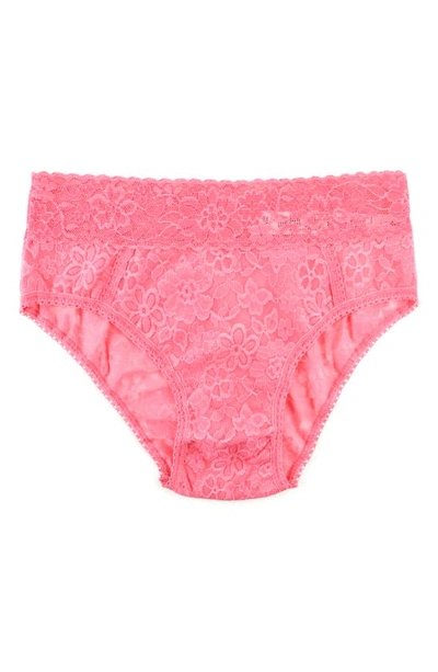 Shop Hanky Panky Daily Lace Briefs In Dahlia (pink)
