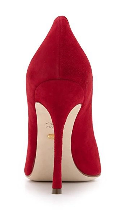Shop Sergio Rossi Godiva Pumps In Bloody Mary