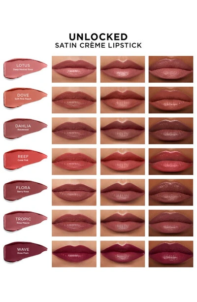 Shop Hourglass Unlocked Satin Crème Lipstick In Dove 316