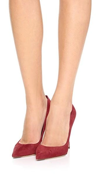 Shop Sergio Rossi Godiva Pumps In Bloody Mary