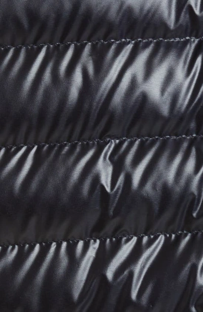 Moncler Lauros Short Hooded Down Jacket Polyester In Blue