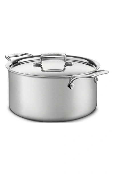 Shop All-clad D5® 8-quart Stainless Steel Stockpot With Lid