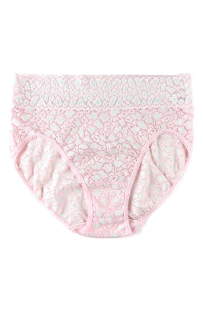 Shop Hanky Panky X-dye French Lace Briefs In Monday Morning