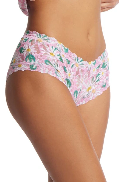 Hanky Panky Print Lace Boyshorts In Hello Spring