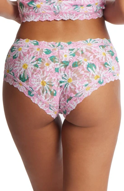 Hanky Panky Print Lace Boyshorts In Hello Spring