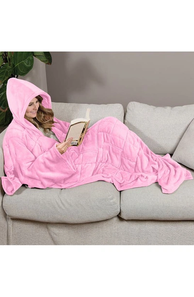 Ella Jayne Home Weighted Anti-anxiety Wearable Blanket In Pink