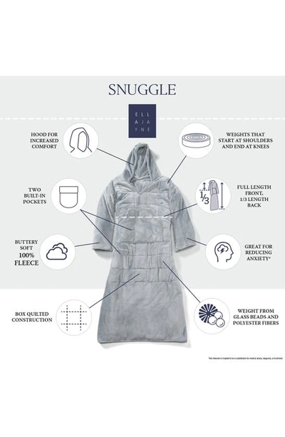 Ella Jayne Home Weighted Anti-anxiety Wearable Blanket In Grey