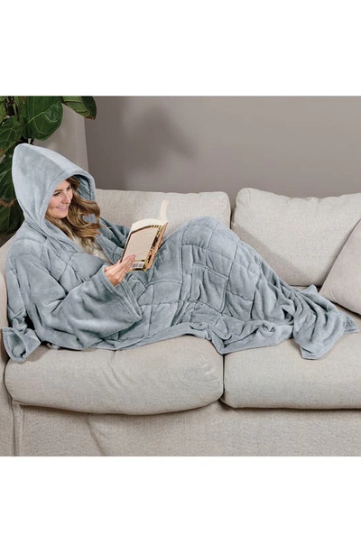 Ella Jayne Home Weighted Anti-anxiety Wearable Blanket In Grey