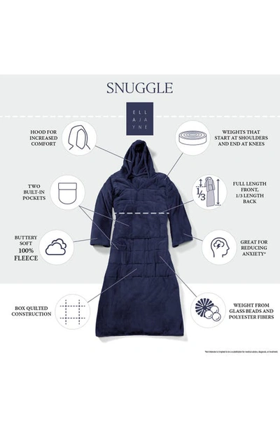 Ella Jayne Home Weighted Anti-anxiety Wearable Blanket In Navy