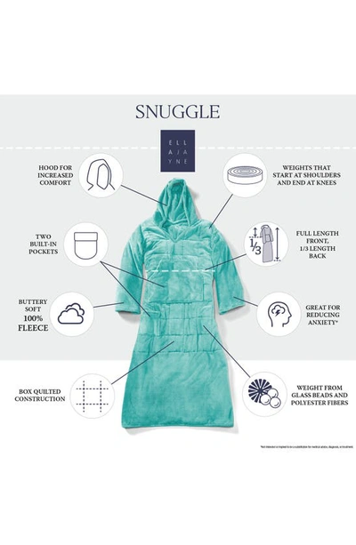 Ella Jayne Home Weighted Anti-anxiety Wearable Blanket In Aqua