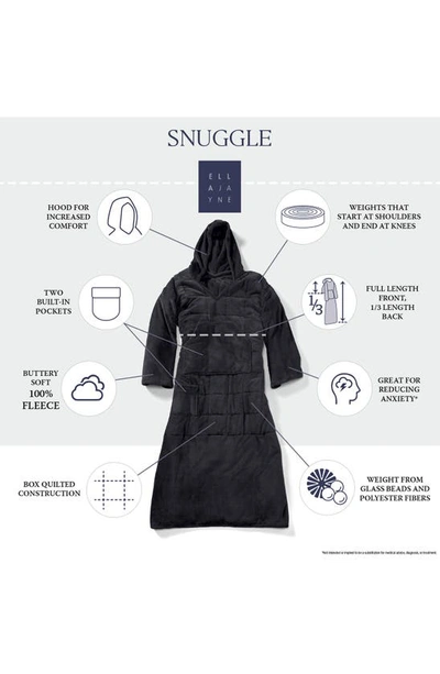 Ella Jayne Home Weighted Anti-anxiety Wearable Blanket In Black