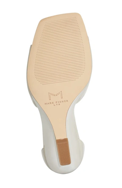 Shop Marc Fisher Ltd Camira Ankle Strap Wedge Sandal In Ivory