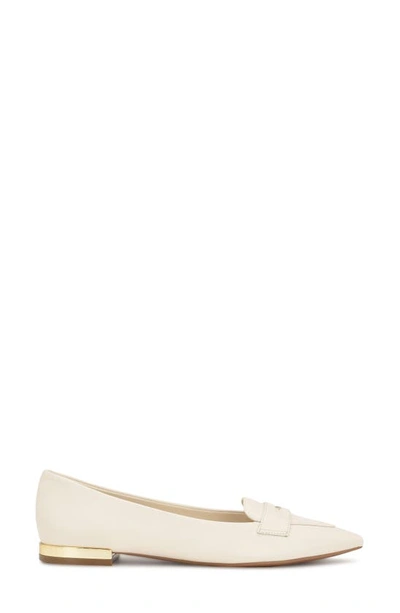Shop Nine West Lallin Pointed Toe Flat In Ivory 150