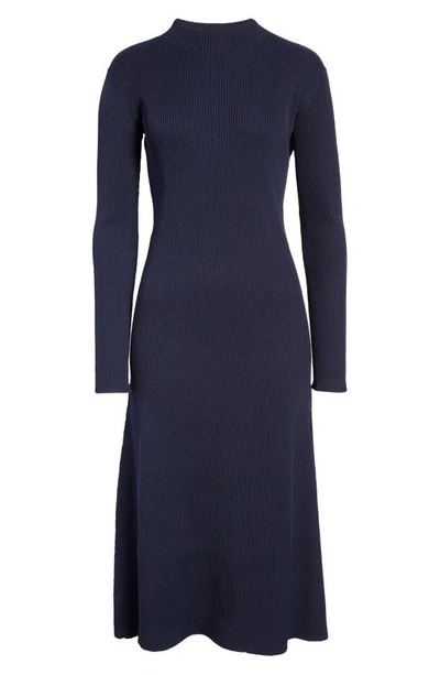Cfcl Portrait 2 Long Sleeve Midi Sweater Dress In Blue | ModeSens