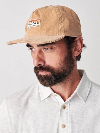Faherty Corduroy Mountain Hat In Oat