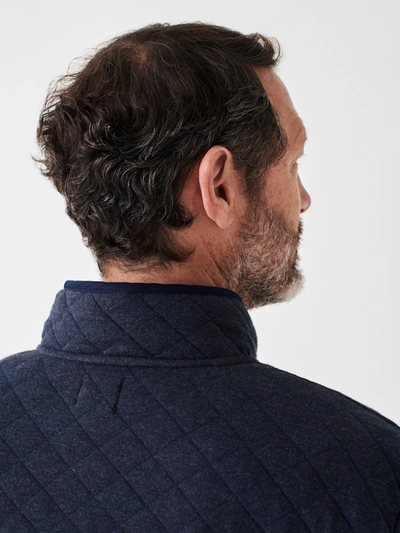 Faherty Brand Epic Quilted Fleece Pullover In Navy Melange