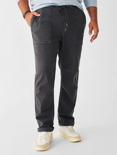 Shop Faherty Traveler Pants In Washed Black