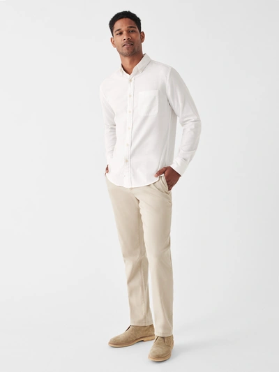 Shop Faherty Stretch Oxford Shirt (tall) In White