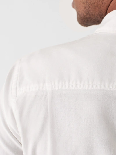 Shop Faherty Stretch Oxford Shirt (tall) In White