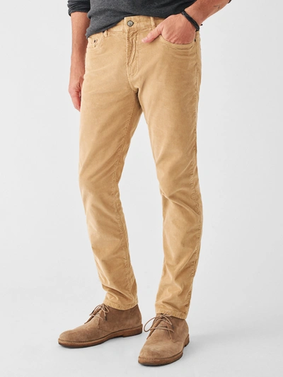 Faherty Stretch Terry Slim Fit Pants In Desert Beige