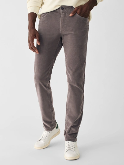 Shop Faherty Stretch Corduroy 5-pocket Pants (32" Inseam) In Rugged Grey