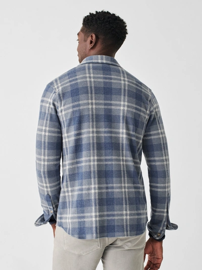 Shop Faherty Legend&trade; Sweater Shirt In Vintage Blue Plaid