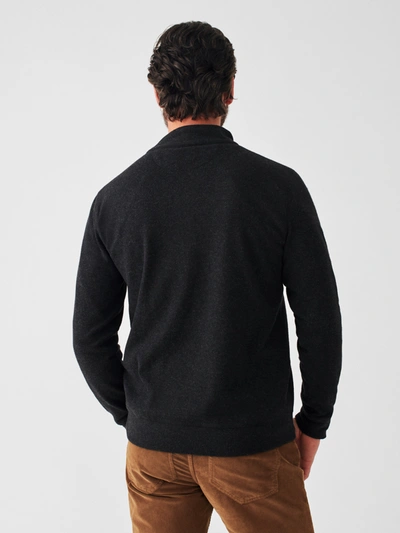 Shop Faherty Legend&trade; Sweater Quarter Zip In Heathered Black Twill