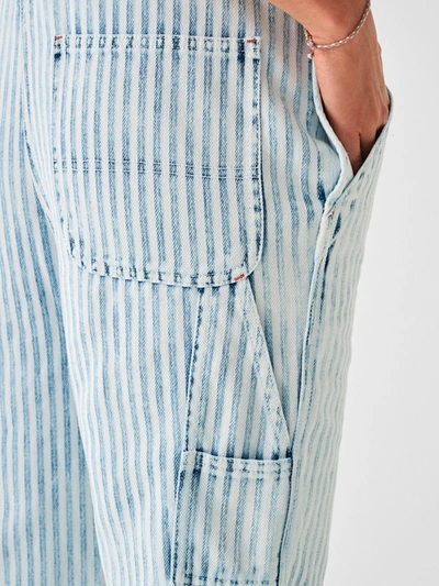 Shop Faherty Topsail Straight Leg Overall In Railroad Stripe