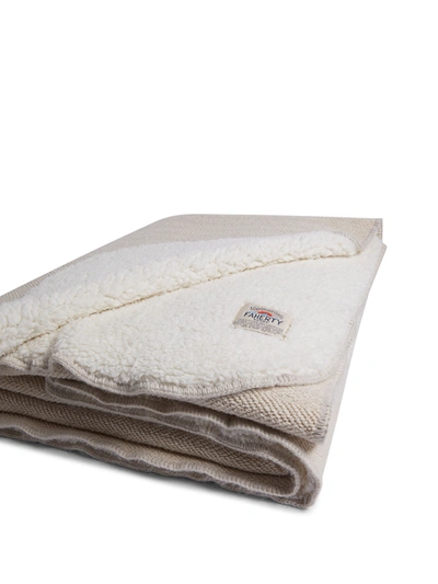 Faherty Whitewater High Pile Fleece Blanket In Summer Sands